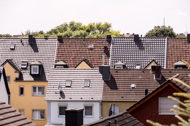 Hamm Oude Duitse gotische stad met typische daken