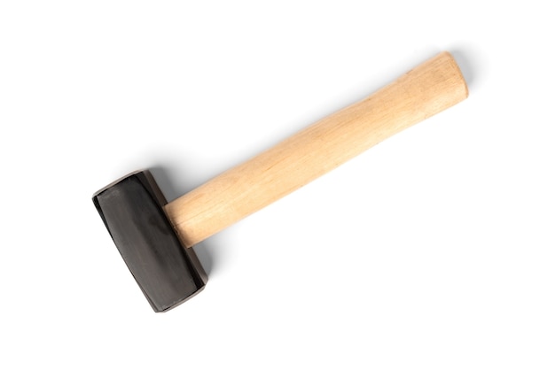 Hammer geïsoleerd op wit