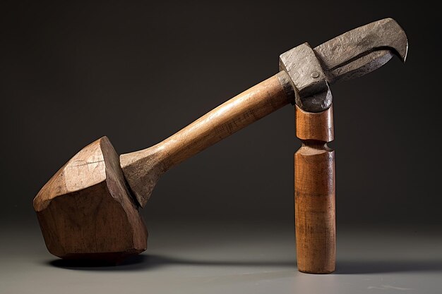 Hammer sturdy and reliable resting after crafting a testament