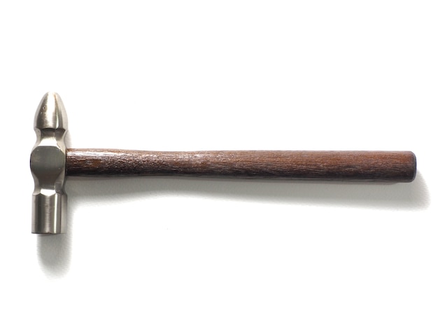 A hammer in a white background picture