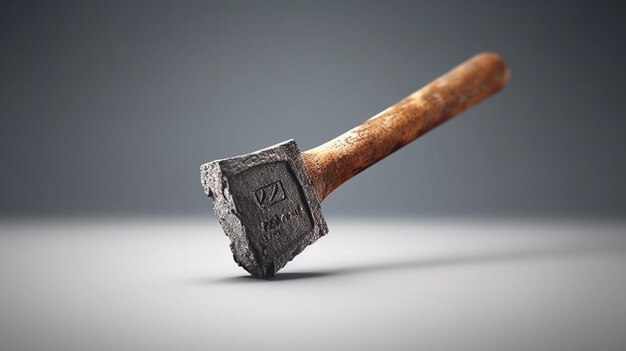 Photo a hammer with the letters z on it