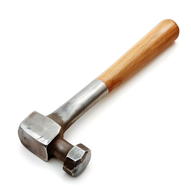 a hammer with a wooden handle that sayshammeron it