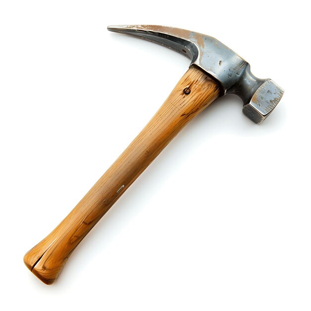 Photo a hammer with a wooden handle and a wooden handle