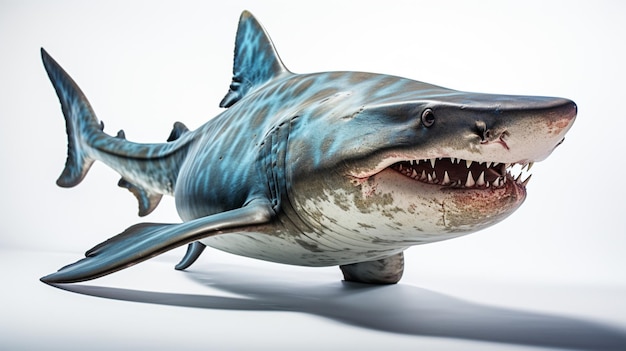 Premium AI Image | A hammerhead shark isolated on white background 1
