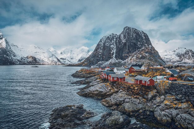 Hamnoy fishing village on lofoten islands norway