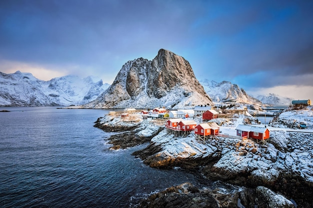 Hamnoy fishing village on Lofoten Islands Norway