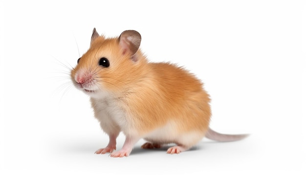 Photo hamster elegance side view isolated