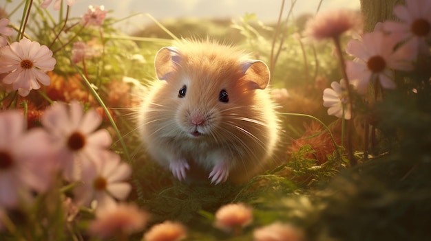 hamster in the garden