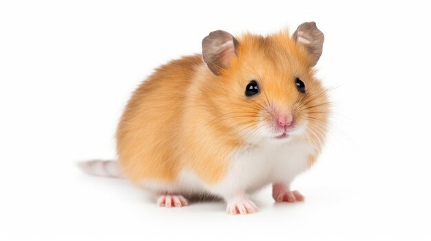 hamster geïsoleerd op witte achtergrond