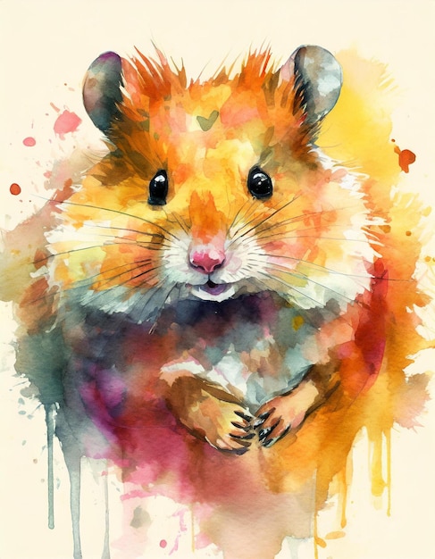 Photo hamster illustration