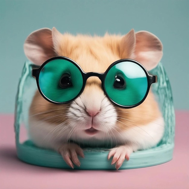 Hamster met Sonnenbrille lustige Hamster