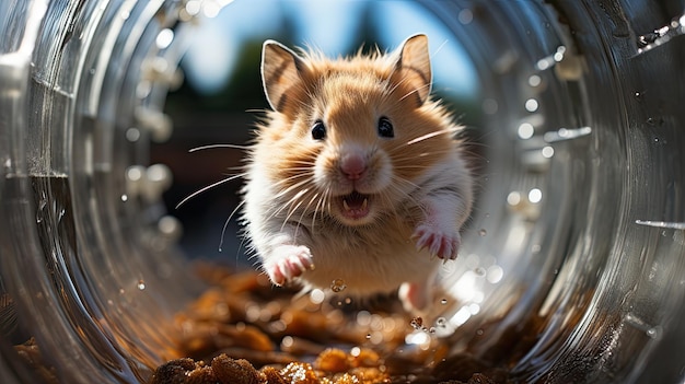 Hamster on a Wheel