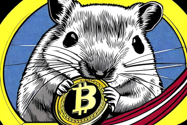 Hamster with Bitcoin