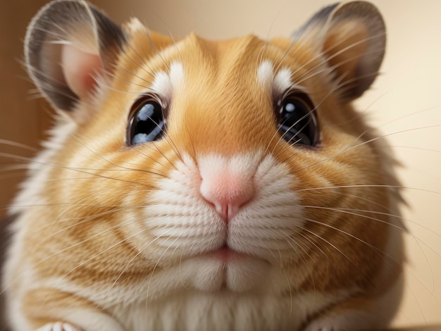 Photo a hamster with a very large face and a very long nose