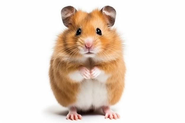 Premium AI Image  A hamster with long whiskers is standing on a