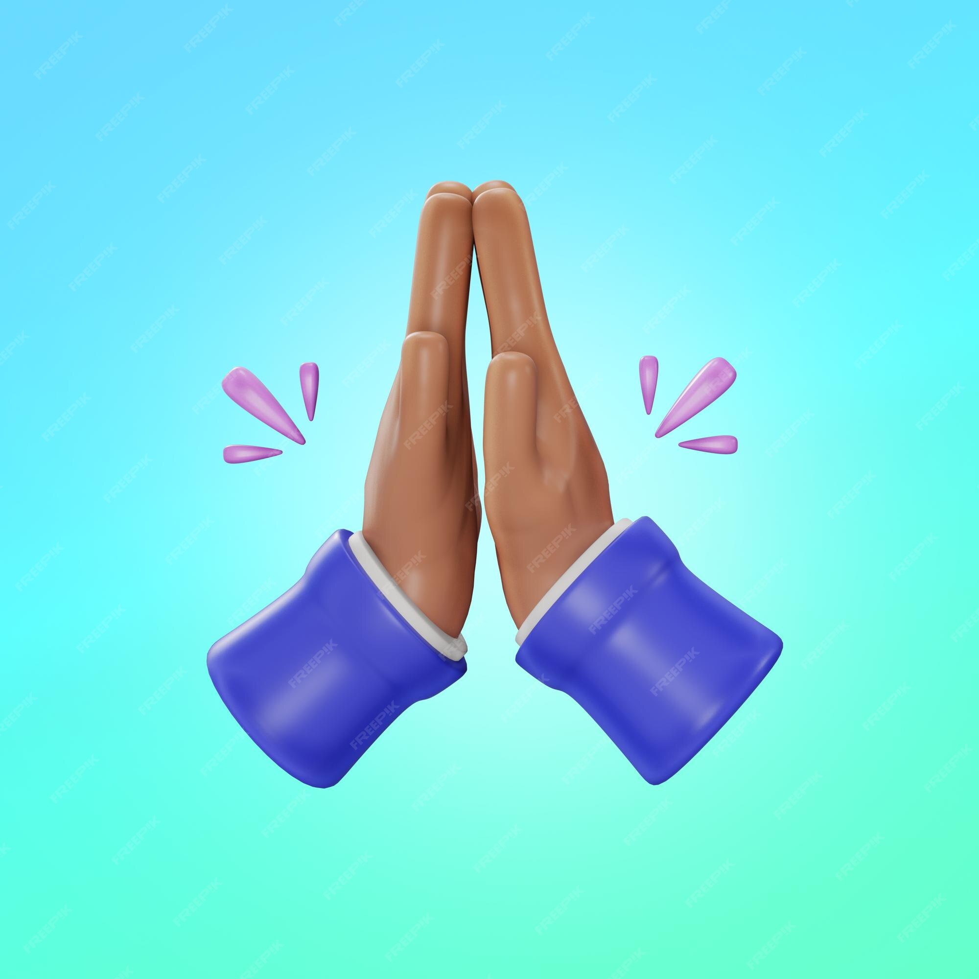 Premium Photo  Hand 3d emoji gesture hands fingers pointing emoji