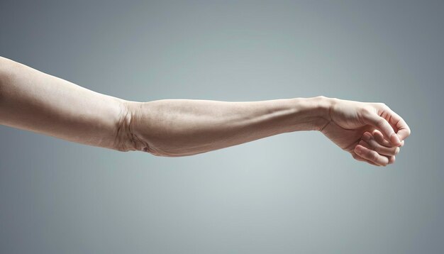 Photo hand arm human background concept