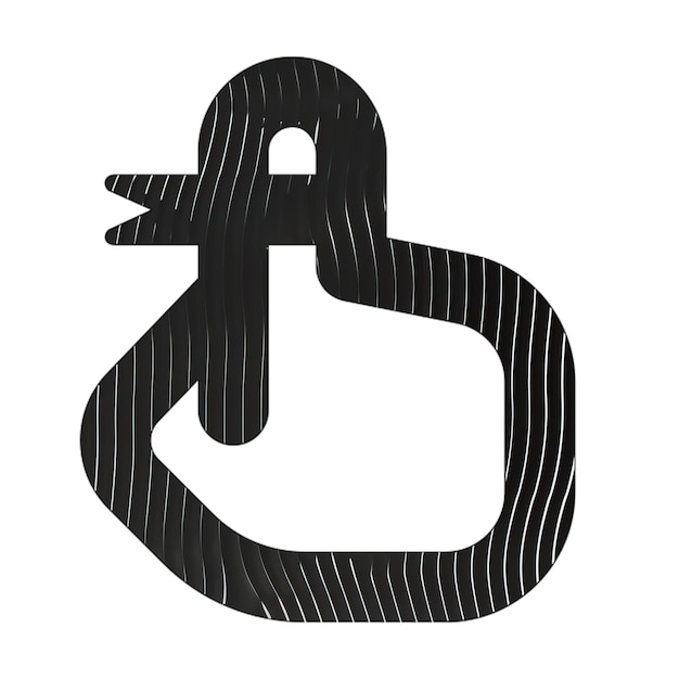 Фото Икона ленты с черными и белыми линиями текстуры