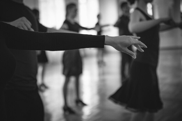 Photo hand of a ballet dancer