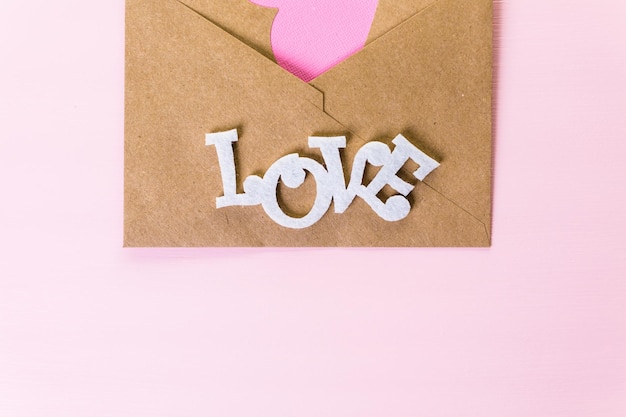 Hand crafted Valentines Day card from recycled paper.