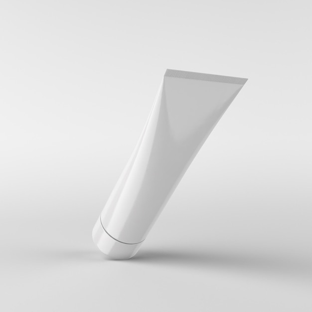 Photo hand cream back right side in white background