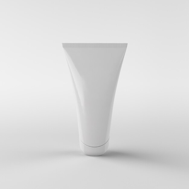 Hand Cream Back Side In White Background