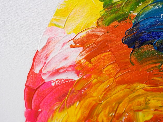 hand draw colorful oil paint abstract background and texture.