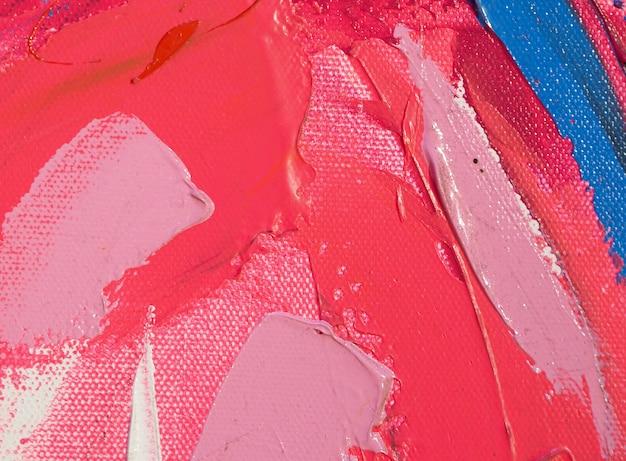 Рука рисовать розовый цвет живописи абстрактные текстуры.