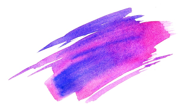 hand draw watercolor purple and pink splashes spot frame for text hand darwn sketch neon colors