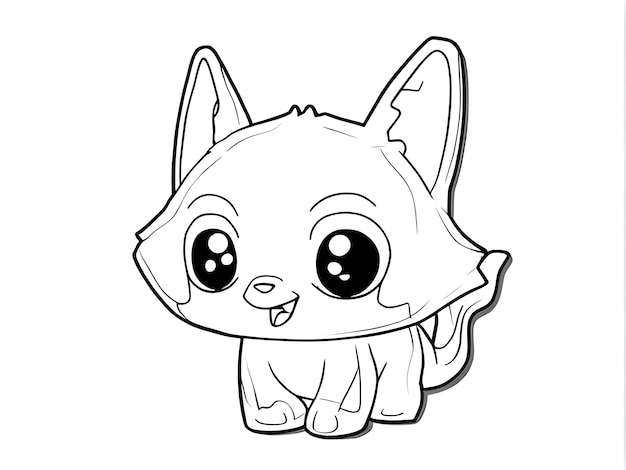 手描きの着色漫画のキャラクター