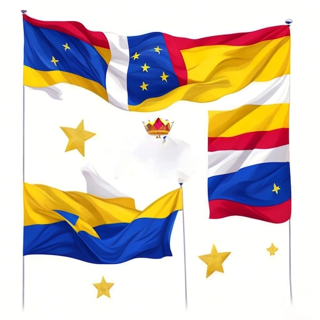 Рисованной 20 июля Независимости Колумбии
