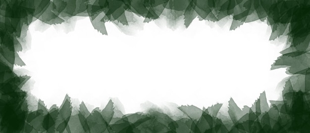 hand-drawn abstract watercolor dark green background with copy space