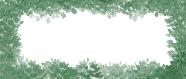 hand-drawn abstract watercolor green background with copy space