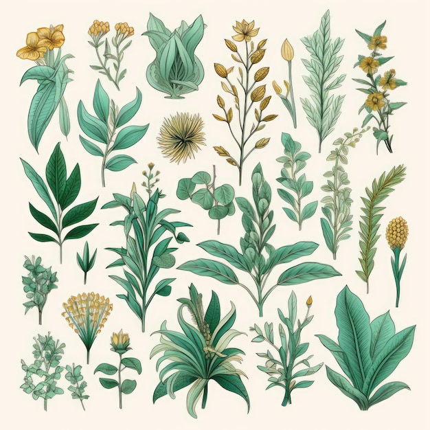 hand drawn botanical illustrations