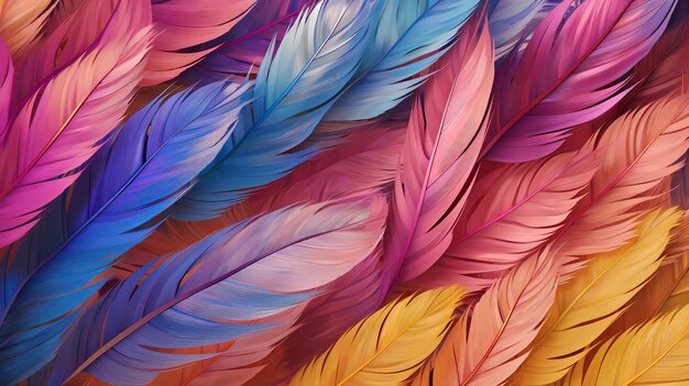 Hand drawn cartoon feather element background illustration