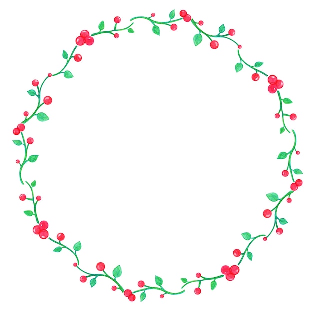 Hand Drawn Christmas Wreath