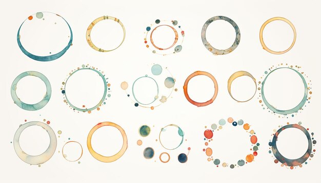 Hand Drawn Circle Frame Shapes