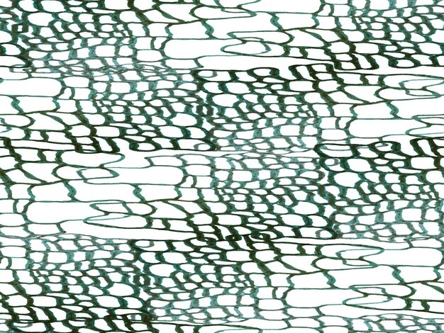 Photo hand drawn crocodile pattern. alligator closeup background. green and aqua menthe predator animal skin print. dragon skin imitation. crocodile seamless pattern. africa animal leather illustration.