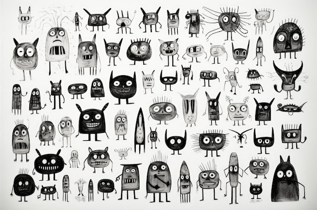 hand drawn doodles background or wallpaper