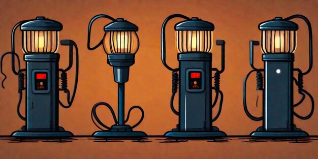 Hand drawn flat design power outage illustration