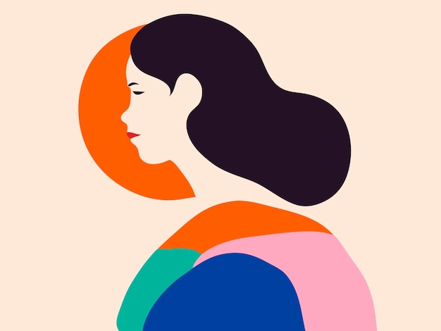 hand drawn flat illustration in matisse style