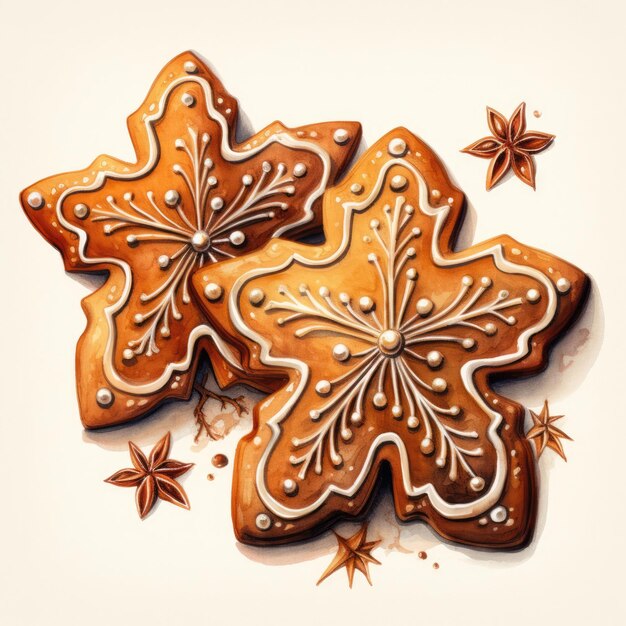 Foto disegnato a mano da gingerbread