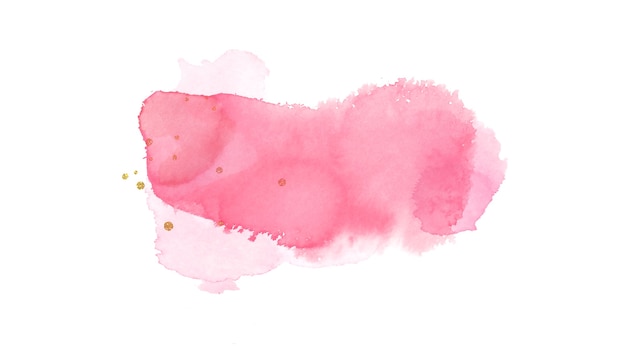 Hand drawn illustration of beauty pink ink watercolor texture background