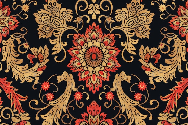 hand drawn javanese batik seamless pattern vector illustration ar 32 job id 63b612995a18425aa05bf58e