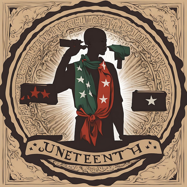 Hand Drawn Juneteenth Celebration Illustration