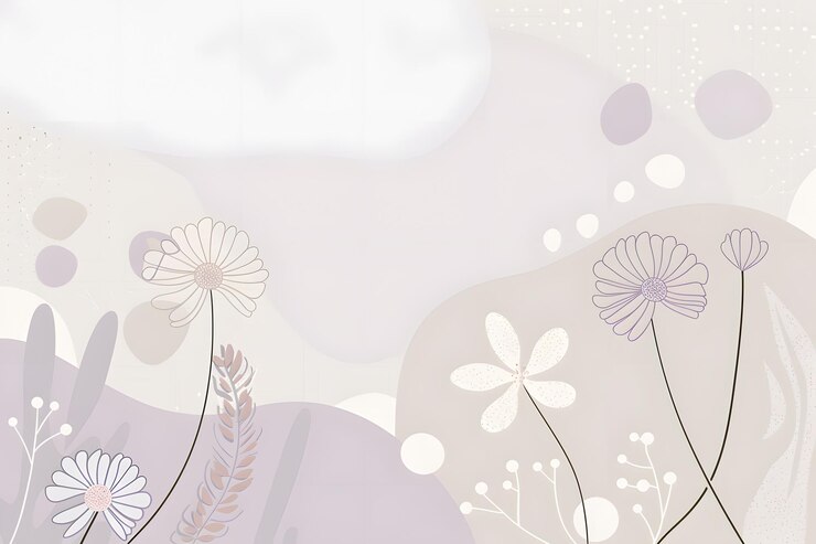 Photo hand drawn lily flowers on watercolor background