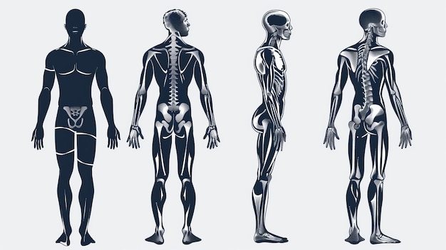 hand drawn physical assessment illustration