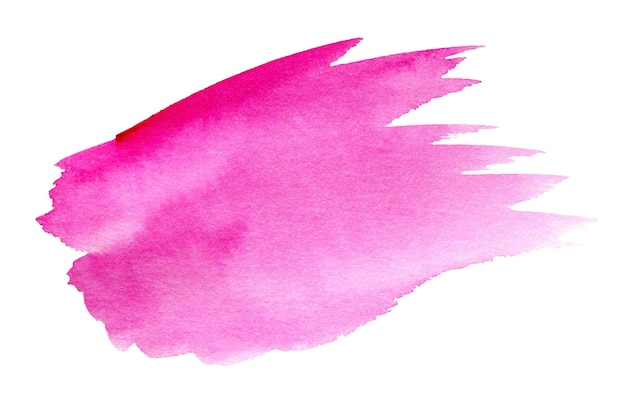 Hand drawn pink watercolor spot