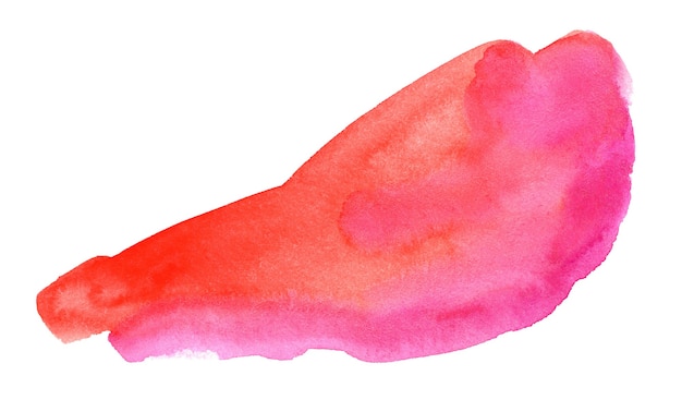 Hand drawn red and pink watercolor spot Abstract watercolor background