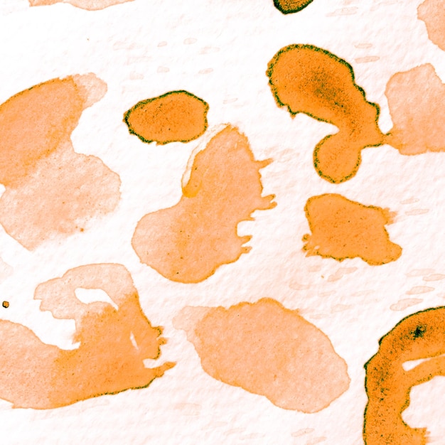 Ручная рисованная поверхность сафари. Леопардовая абстрактная текстура. Камуфляжный фон для животных. Большой африканский фон. Акварельный камуфляж. Оранжево-янтарная точечная плитка. Леопардовый принт.